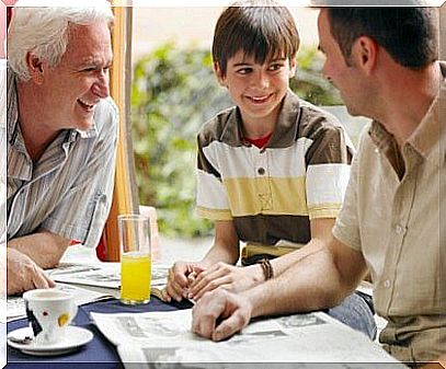 Grandfather, father, son: a unique bond