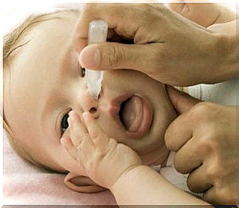 Saline is the best way to clean your baby's nose