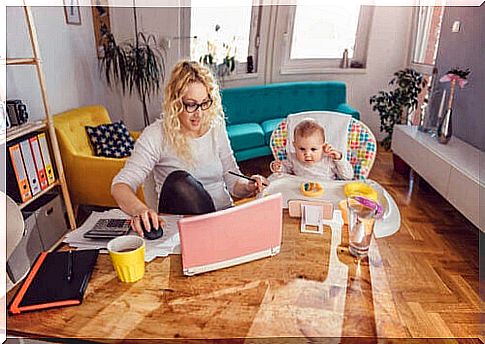 The challenge of looking after children and working from home