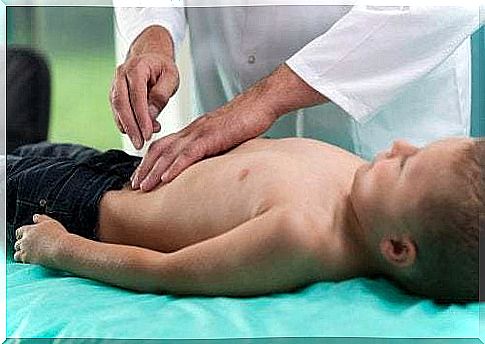 Medical examination for a child